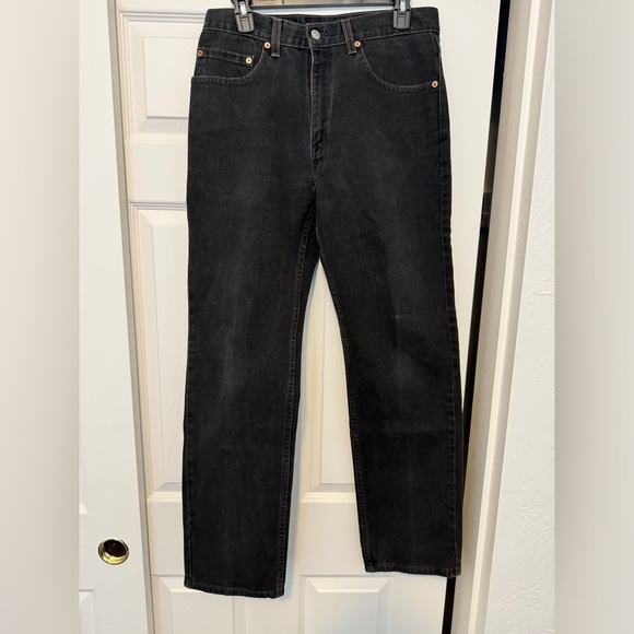 Levi’s 505 jeans 32 X 32. Made in USA. 100% cotton. Washed black - Picture 1 of 4
